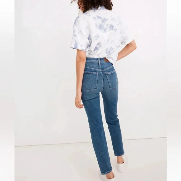 Women’s Madewell The Perfect Vintage Jean in Maplewood Wash High waist Mom Jeans - Picture 4 of 16